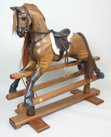 walnut rocking horse